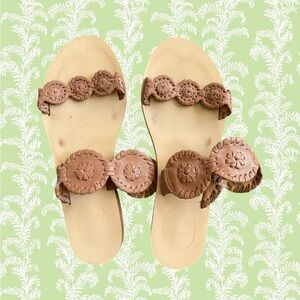Jack Rogers Brown Sandals Size 6.5